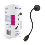 Feron AL7720 3Вт 3500К чорний - купити в інтернет-магазині Техностар