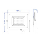 Feron LL-8050 50Вт 6400K чорний - купити в інтернет-магазині Техностар