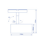 Feron Світлодіодний магнітний трековий світильник Feron MGN303 10Вт 4000K чорний - купити в інтернет-магазині Техностар
