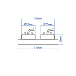 Feron Вбудований поворотний світильник Feron DL0385 під лампу чорний - купити в інтернет-магазині Техностар
