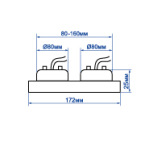 Feron Вбудований поворотний світильник Feron DL6222 під лампу білий - купити в інтернет-магазині Техностар