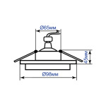 Feron Вбудований світильник Feron DL2911 під лампу білий - купити в інтернет-магазині Техностар