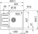 Franke City UCG 611-62 114.0701.825 - купити в інтернет-магазині Техностар
