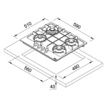 Franke FHMA 604 3G DC MB C (106.0670.112) - купити в інтернет-магазині Техностар