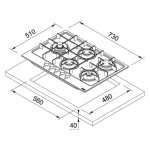 Franke FHMA 755 4G DCL XS C (106.0554.382) - купити в інтернет-магазині Техностар