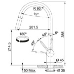 Franke Leda Neo Pull Down (115.0590.047) - купити в інтернет-магазині Техностар