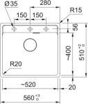 Franke MRG 610-52 TL 114.0668.819 - купити в інтернет-магазині Техностар