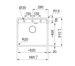 Franke MRG 610-52 TL 114.0763.944 чорний матовий + SLIM 50 - купити в інтернет-магазині Техностар