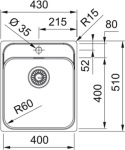 Franke SRX 210-40 TL 127.0703.298 - купити в інтернет-магазині Техностар
