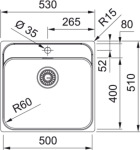 Franke SRX 210-50 TL 127.0703.299 - купити в інтернет-магазині Техностар