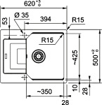 Franke UBG 611-62 114.0701.809 - купити в інтернет-магазині Техностар