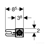 Geberit 111.815.00.1 Duofix Комплект кріплення до стіни - купити в інтернет-магазині Техностар