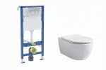 Geberit 458.133.21.3 DuofixBasic + акційний комплект з унітазом Devit HT-1014C-WHT009 AQUAMOD - купити в інтернет-магазині Техностар