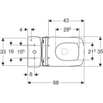 Geberit 503.086.00.1 SELNOVA Square - купити в інтернет-магазині Техностар