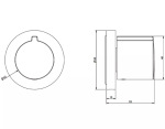 Gessi 43268-149 Зовнішня частина термостата, 'Finox Brushed Nickel - купити в інтернет-магазині Техностар
