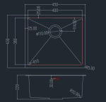 Granado Under top STEEL S304 (25351) - купити в інтернет-магазині Техностар
