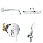 Grohe 25183006 EUROSMART набір для душу (33305003+27488000+27705000+26406003), хром - купити в інтернет-магазині Техностар