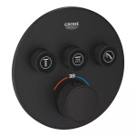Grohe 29508KF0 Grohtherm SmartControl Зовнішня частина термостату прихованого монтажу на 3 споживачі, чорний (1 сорт) - купити в інтернет-магазині Техностар