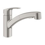 Grohe 30305DC1 EUROSMART смеситель для умывальника, однорычажный, цвет сталь - купити в інтернет-магазині Техностар