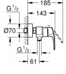 Grohe 33555003 EUROSMART NEW  - купити в інтернет-магазині Техностар