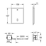 Grohe 38393SD1 Tectron Skate Клавиша смыва - купити в інтернет-магазині Техностар