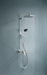 Grohe QuickFix Vitalio Comfort 250 26985001 із одноважільним змішувачем для душу, верхній душ, лійка, кріпл. - на стійці, хром - купити в інтернет-магазині Техностар