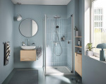Grohe QuickFix Vitalio Comfort 250 26985001 із одноважільним змішувачем для душу, верхній душ, лійка, кріпл. - на стійці, хром - купити в інтернет-магазині Техностар