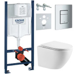 Grohe Rapid SL 3873200A 4-в-1 + акційний комплект з унітазом Devit DFL0460111W Flow - купити в інтернет-магазині Техностар