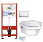 Gustavsberg  5G84HR01  Hygienic Flush + кришка soft-close + 9.400.005 Комплект TECEbase kit  - купити в інтернет-магазині Техностар