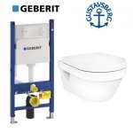 Gustavsberg 5G84HR01 Hygienic Flush+soft-close+ Geberit 458.126.00.1 Duofix - купити в інтернет-магазині Техностар