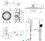 Hansgrohe 1012026U LOGIS Loop 26727000+26405000+71264000+01800180+27454000+28041000, хром - купити в інтернет-магазині Техностар