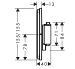 Hansgrohe 15574140 SHOWERSELECT COMFORT E  - купити в інтернет-магазині Техностар