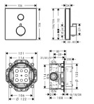 Hansgrohe 15737600+01800180 - купити в інтернет-магазині Техностар