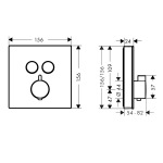 Hansgrohe 15763670 SHOWERSELECT  - купити в інтернет-магазині Техностар