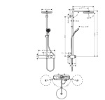 Hansgrohe 24220000 PULSIFY Showerpipe  - купити в інтернет-магазині Техностар