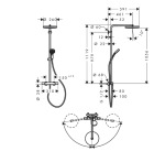 Hansgrohe 24237670 PULSIFY S PURO Showerpipe 260  - купити в інтернет-магазині Техностар