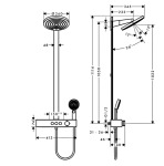 Hansgrohe 24240670 PULSIFY Showerpipe  - купити в інтернет-магазині Техностар