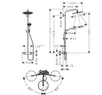 Hansgrohe 26890990 HG Croma Select S 280 Air 1jet Showerpipe   - купити в інтернет-магазині Техностар