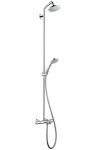 Hansgrohe 27143000 Croma 100 Showerpipe для ванны с термостатом - купити в інтернет-магазині Техностар