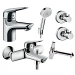 Hansgrohe 710242665 HG Novus 70 Набір для ванни 5 в 1 (71020000+71040000+13901000-2ш.+26666400+52053000) - купити в інтернет-магазині Техностар
