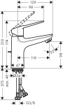 Hansgrohe 71081000 NOVUS LOOP 100 - купити в інтернет-магазині Техностар