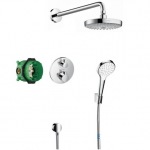 Hansgrohe ShowerSet Croma Select S/Ecostat S Душевой набор (верхний, ручной душ, ibox, термостат) 27295000 - купити в інтернет-магазині Техностар