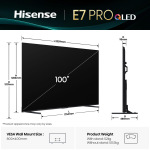 Hisense 100E7Q PRO - купити в інтернет-магазині Техностар