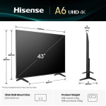 Hisense 43A6Q - купити в інтернет-магазині Техностар