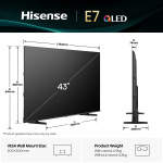 Hisense 43E7Q - купити в інтернет-магазині Техностар