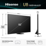 Hisense 55U8Q  - купити в інтернет-магазині Техностар