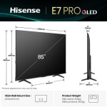 Hisense 85E7Q PRO - купити в інтернет-магазині Техностар