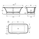 Jacob Delafon Elite E6D034-00 180X85 - купити в інтернет-магазині Техностар