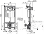 Koller Pool AM101/1120 M578 + підвісний унітаз ROUND AM101/1120-4:1 UA M578-0001 + RN-0520-RW - купити в інтернет-магазині Техностар