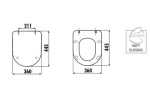 Koller Pool AM101/1120 з чороною матовою прямокутною кнопкою M578 + підвісний унітаз Free Black matt Rim-off AM101/1120-4:1 UA M578-0001 + FE322-11SM00E-0000 + KC0903.01 - купити в інтернет-магазині Техностар